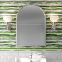 Rayure aquarelle verte moderne