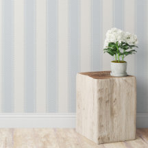 Rayure bleu clair Crème douce Beige Bohème Maison