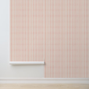 Papier Peint Rayures Rose Tendre