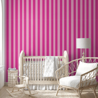 Papier Peint Rayures roses