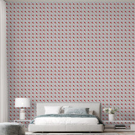 Papier Peint Red and Black Doodle Hearts Love 