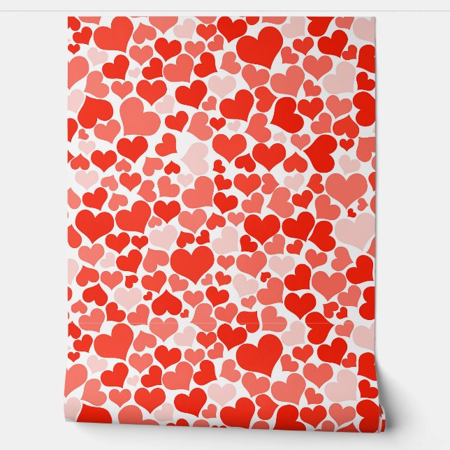 Papier peint Red Hearts (Déroulement)
