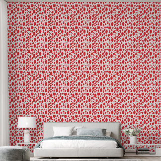 Papier Peint Red Polka Dot Wallpaper