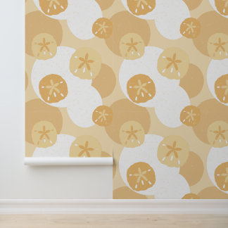 Papier Peint Relaxant Sand Dollar Beach House Motif