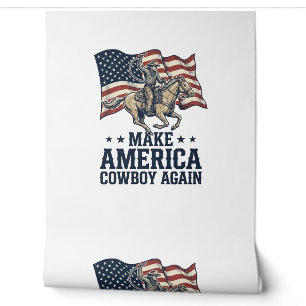 Papier Peint Rendez à l'Amérique son Cowboy Patriote Chemise We
