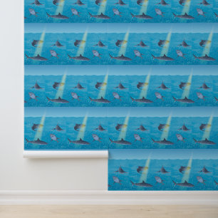Papier Peint Requins dans l'océan