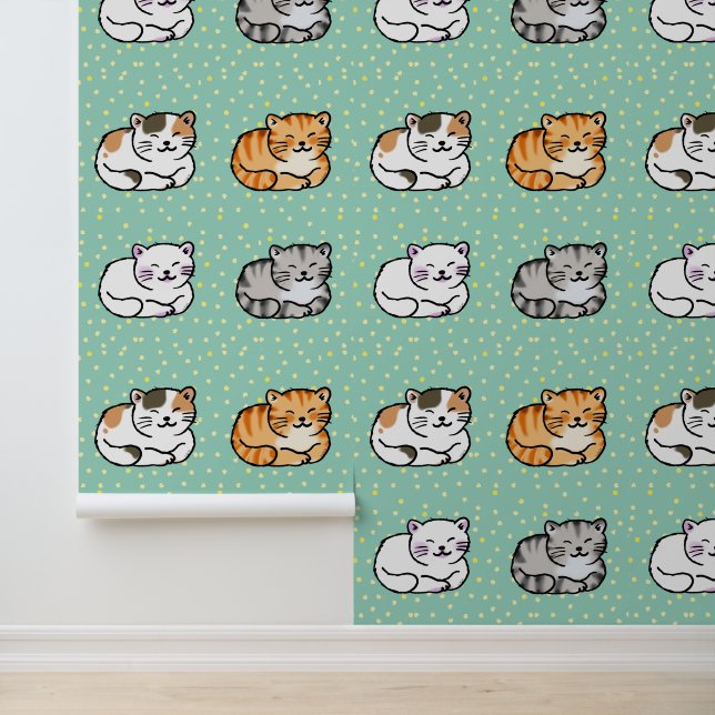 Papier Peint rêve d'amoureux de les chats mignons (Application)