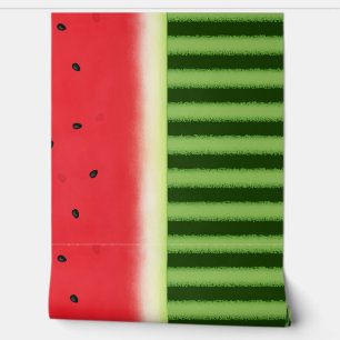 Papier Peint Rind de pastèque (transition - bordure horizontale