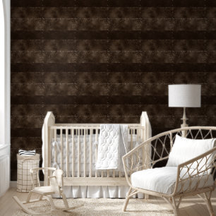 Papier Peint Romance en bronze de minuit Satiny Grunge Damask