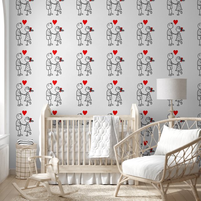Papier Peint Romantic Cute Couple (Enfants)
