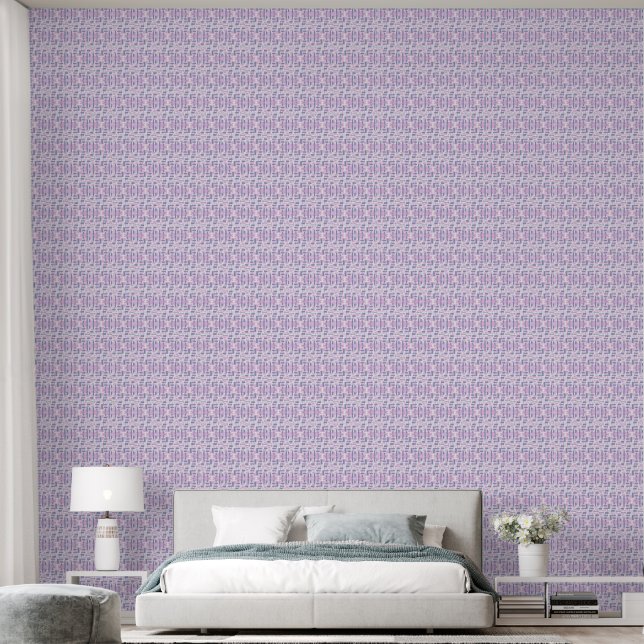 PAPIER PEINT ROSE (Chambre à coucher)
