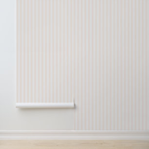 Papier Peint rose clair/blanc rayé