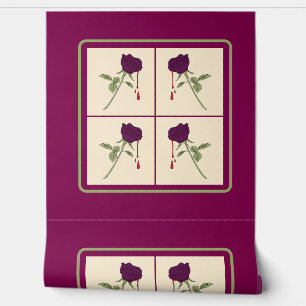 Papier peint Rose Eggplant