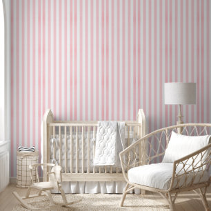 Papier peint rose et blanc