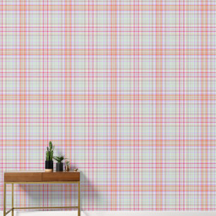 Papier Peint Rose et vert amusant Élégant Motif géométrique