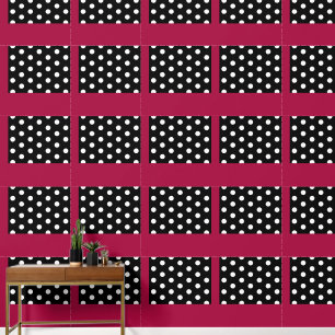 Papier peint rose Polka Dot Peel et Stick