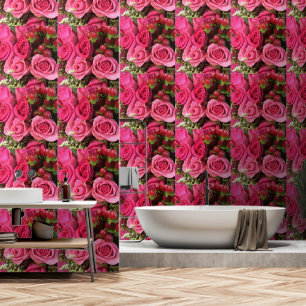 Papier Peint Rose rose image imprimé Accents muraux Traitements