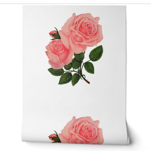 Papier Peint Rosier rose