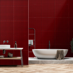 Papier Peint Rouge cerise Un Pouce Large Buffalo Plaid