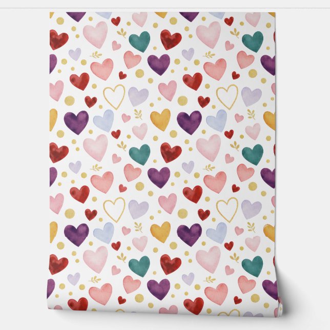 Papier Peint Royal Heart Tapestry (Déroulement)