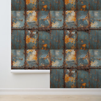 Papier Peint Rusty Metal Industrial 