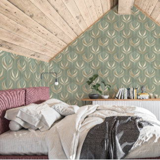 Papier Peint Sage Canopy Reverie Airbnb Luxe Botanique