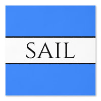 SAIL Bleu Bleu Bleu Noir Blancs