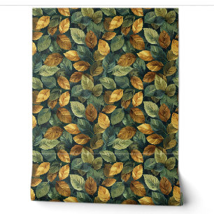 Papier Peint Saison terre cuite orange sauge jaune