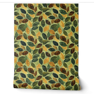Papier Peint Saison terre cuite orange sauge jaune