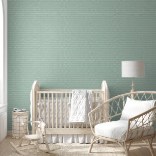 Papier Peint Salle avec motif de fil vert sauge doux