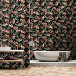 Papier Peint Salle de bain Tropical Foliage
