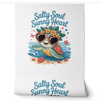 Papier Peint Salty Soul Sunny Heart Turtle Été