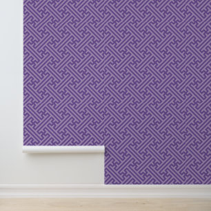 Papier Peint Sayagata motif, japonais, violet et rose