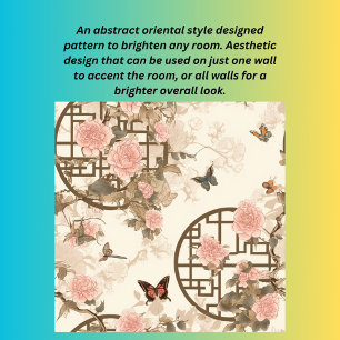 Papier Peint Scène Abstraite du jardin oriental