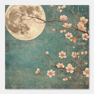 Papier Peint Sérénité de la fleur de cerisier sur la Lune