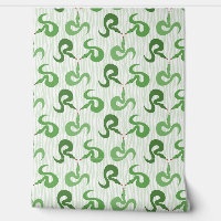 Serpents et rayures en vert