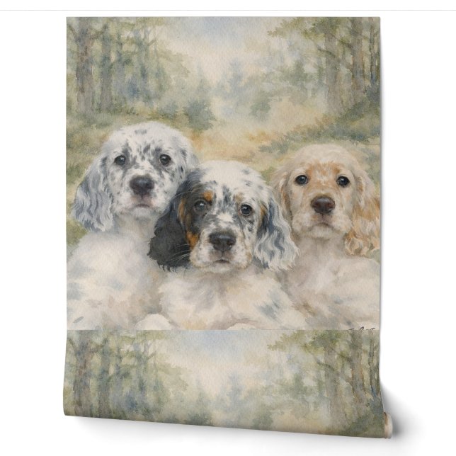 Papier Peint Setter anglais (Déroulement)