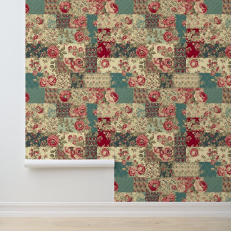 Papier Peint Shabby Chic Patchwork