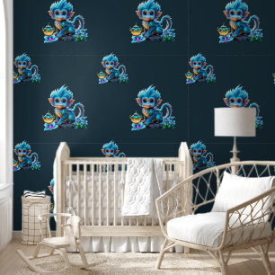 Papier Peint Singe imaginaire mignon