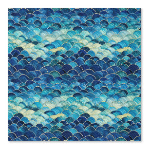 Papier Peint Sirène bleu Aqua