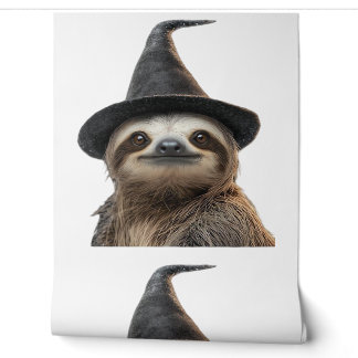 Papier Peint Sloth Wearing Halloween Witch Hat Classic T-Shirt