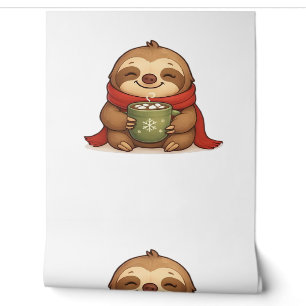 Papier Peint Soirée de Noël avec chocolat chaud - Cute Win