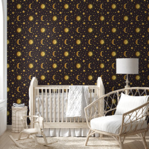 Papier Peint Soleil et Lune