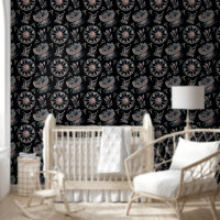 Starfish Jellyfish Seawey Black Motif
