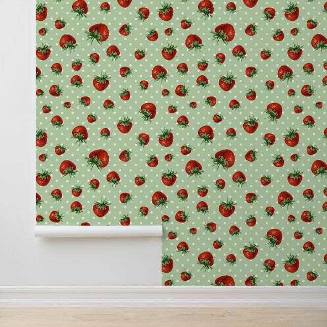 Papier Peint Strawberry Pattern (Application)