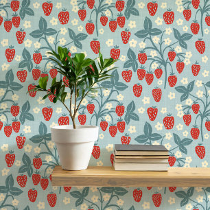 Papier Peint Style Cottage Héritage de Vigne de Fraisier