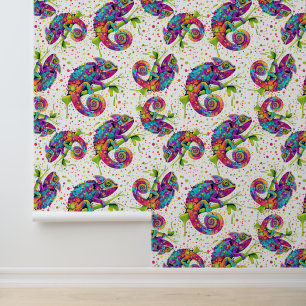 Papier Peint Style d'aquarelle des teintures Chameleon