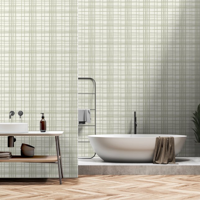 Papier Peint Style japonais sage éléments géométriques papier p (Salle de bain)