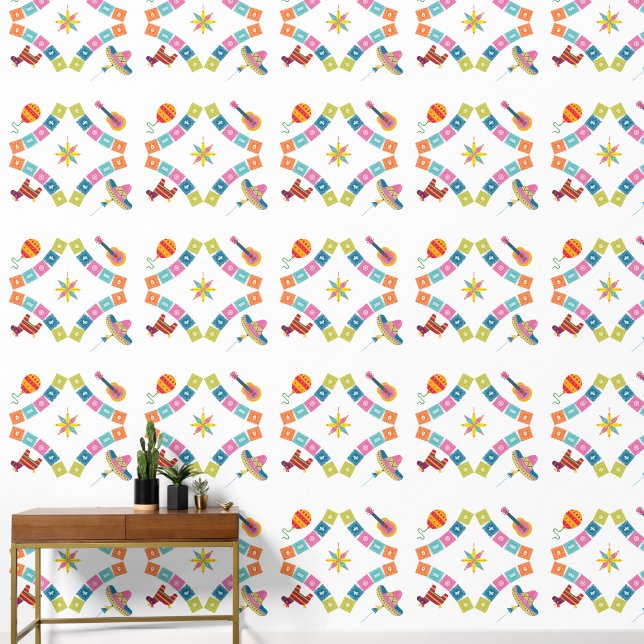 Papier Peint Style mexicain coloré (Couloir)