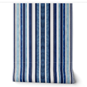Papier Peint Summer Navy Blue Popular Boat Stripes Collection